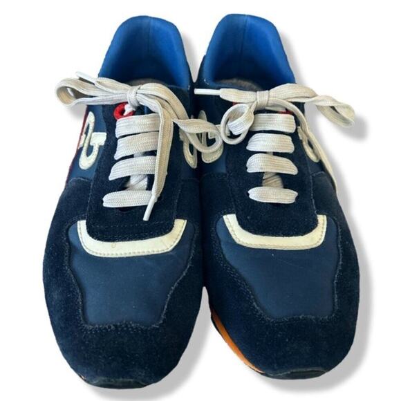 OPP France Lace-Up Suede Sneakers in Blue MENS size 7.5, WOMENS size 9.5 - Picture 5 of 10